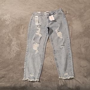 Tinseltown Deconstructed Mom Jeans